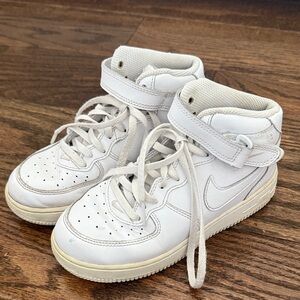 Nike Kids White High-Top Sneakers